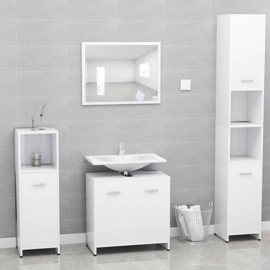 Bathroom Cabinet 60x33x61 cm Engineered Wood , Furniture -> Furniture Sets -> Bathroom Furniture Sets , Bathroom Furniture Sets,Cabinets & Storage -,Durable,eligant,Furniture -,Furniture Sets -,Home & Garden -,Interior Design,Modern Design,new-305021,Stor