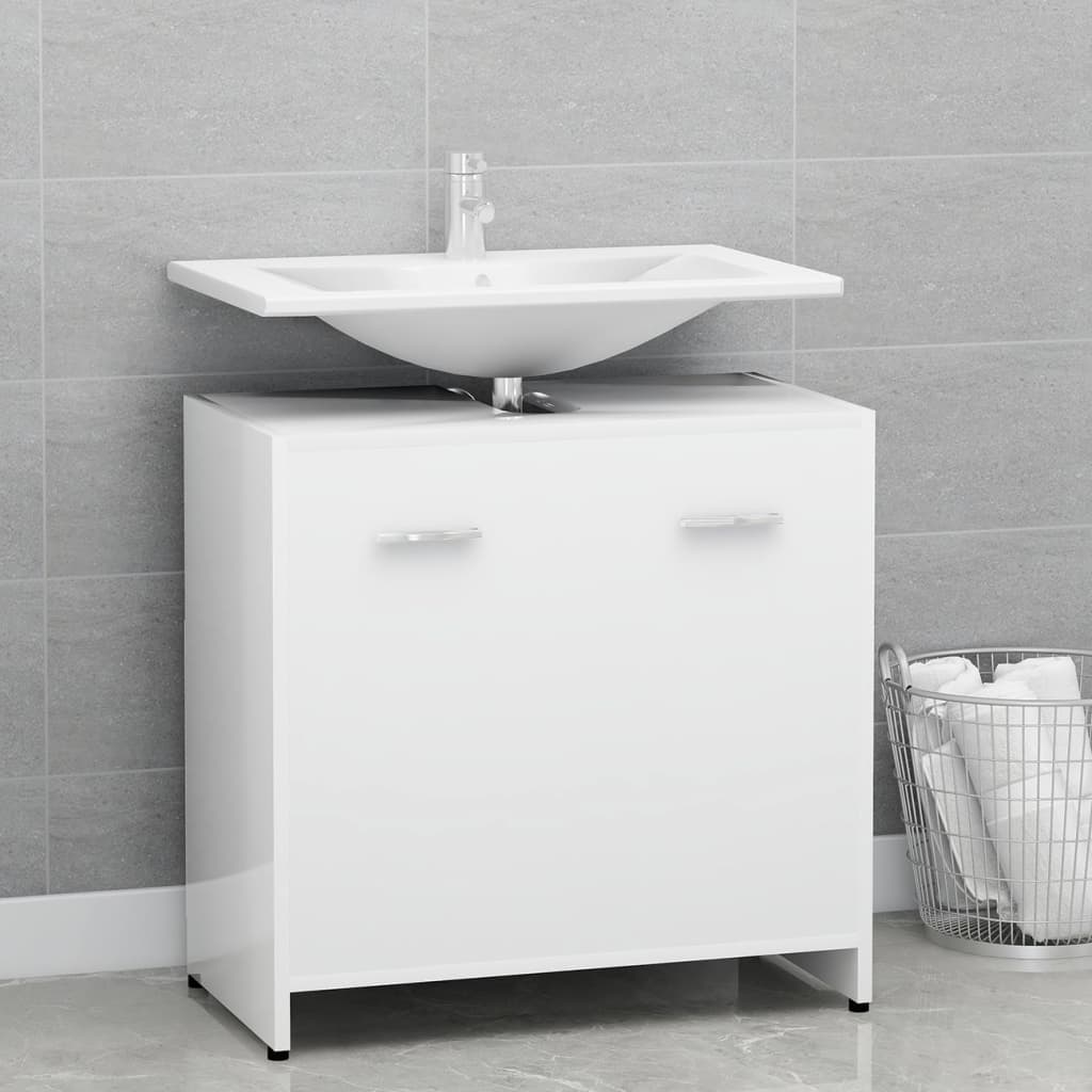 Bathroom Cabinet 60x33x61 cm Engineered Wood , Furniture -> Furniture Sets -> Bathroom Furniture Sets , Bathroom Furniture Sets,Cabinets & Storage -,Durable,eligant,Furniture -,Furniture Sets -,Home & Garden -,Interior Design,Modern Design,new-305021,Stor