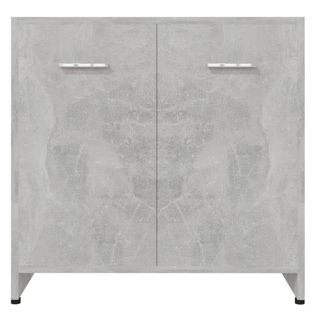 Bathroom Cabinet Concrete Grey 60x33x61 cm Engineered Wood