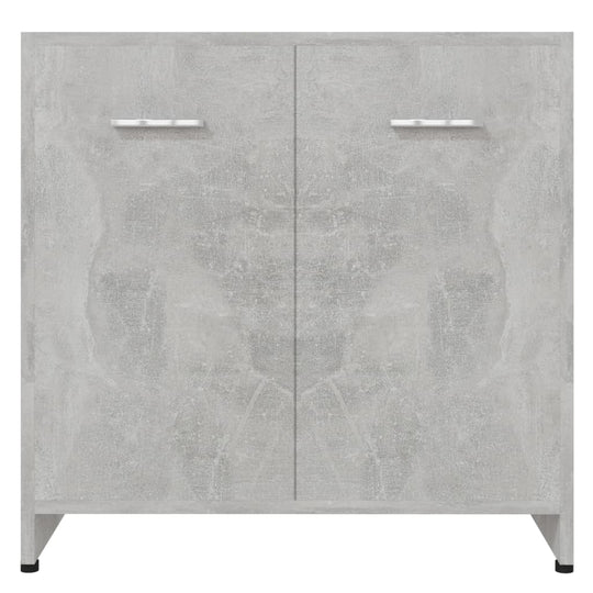 Bathroom Cabinet Concrete Grey 60x33x61 cm Engineered Wood