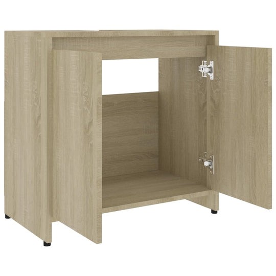 Bathroom Cabinet Sonoma Oak 60x33x61 cm Engineered Wood , Furniture -> Furniture Sets -> Bathroom Furniture Sets , Bathroom Furniture Sets,Durable,eligant,Furniture -,Furniture Sets -,Home & Garden -,Modern Design,new-305021