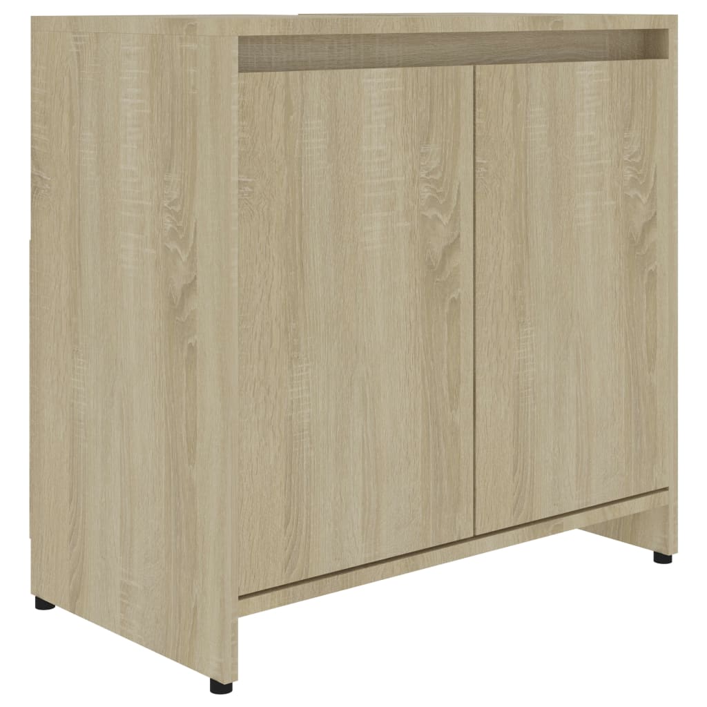 Bathroom Cabinet Sonoma Oak 60x33x61 cm Engineered Wood , Furniture -> Furniture Sets -> Bathroom Furniture Sets , Bathroom Furniture Sets,Durable,eligant,Furniture -,Furniture Sets -,Home & Garden -,Modern Design,new-305021