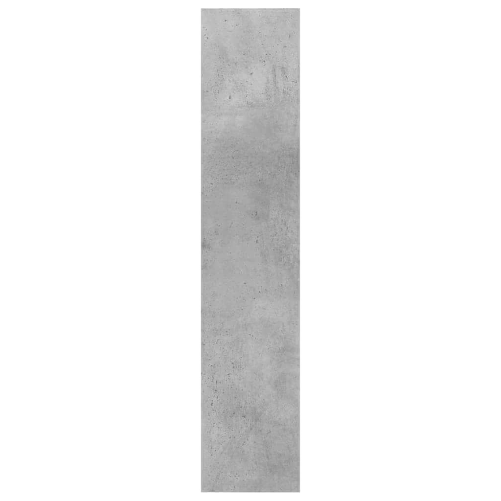 Concrete grey panel for wall shelf, 90x16x78 cm, sleek engineered wood design for modern decor.