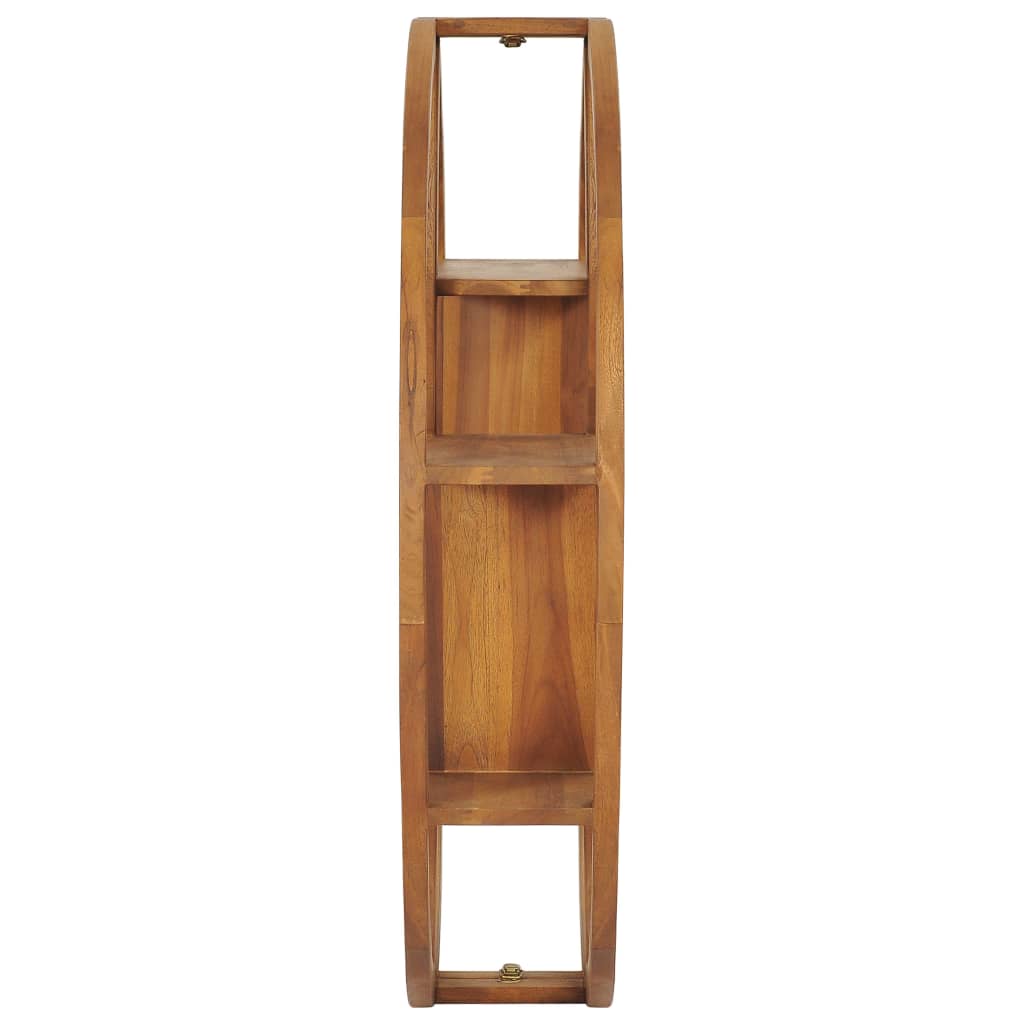 Yin Yang Wall Shelf 100x20x100 cm Solid Teak Wood