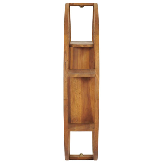 Yin Yang Wall Shelf 100x20x100 cm Solid Teak Wood
