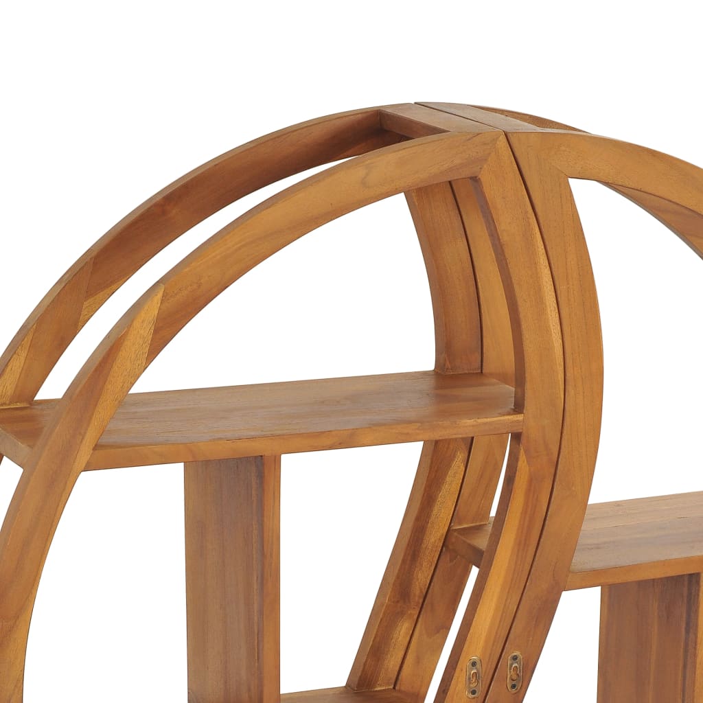 Yin Yang Wall Shelf 100x20x100 cm Solid Teak Wood