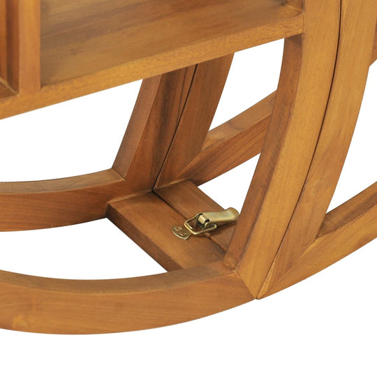 Yin Yang Wall Shelf 100x20x100 cm Solid Teak Wood