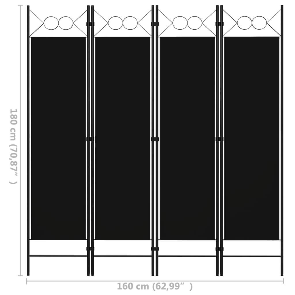 4-Panel Room Divider 160x180 cm , Furniture -> Room Dividers