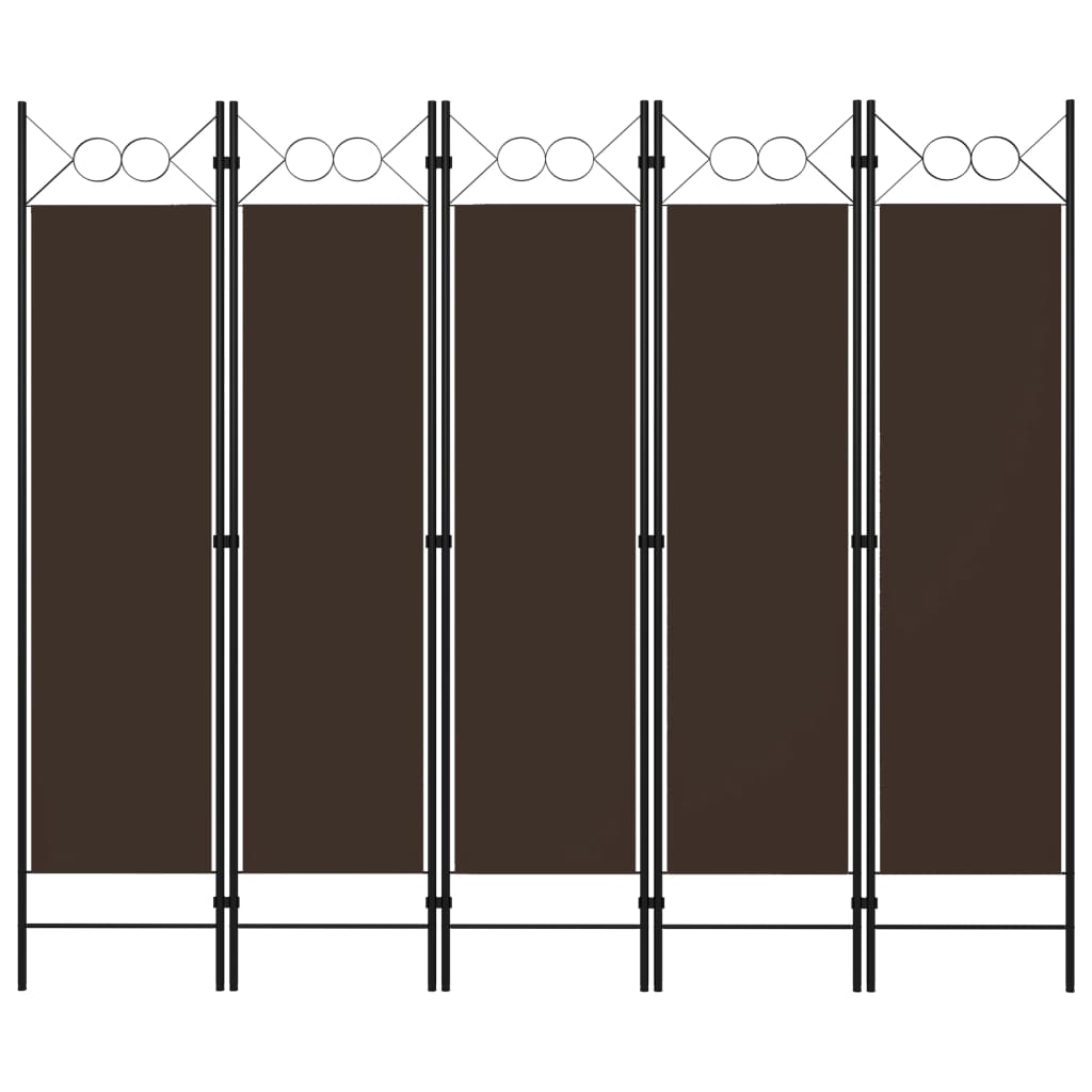 5-Panel Room Divider 200x180 cm Furniture -> Room Dividers