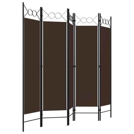 5-Panel Room Divider 200x180 cm Furniture -> Room Dividers