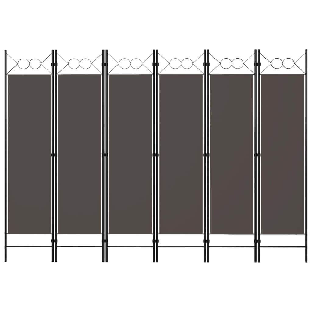 6-panel room divider with elegant circle design, perfect for privacy and decor. Ideal for 🏡 patio, balcony, or outdoor living space.