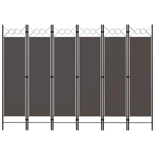 6-panel room divider with elegant circle design, perfect for privacy and decor. Ideal for 🏡 patio, balcony, or outdoor living space.