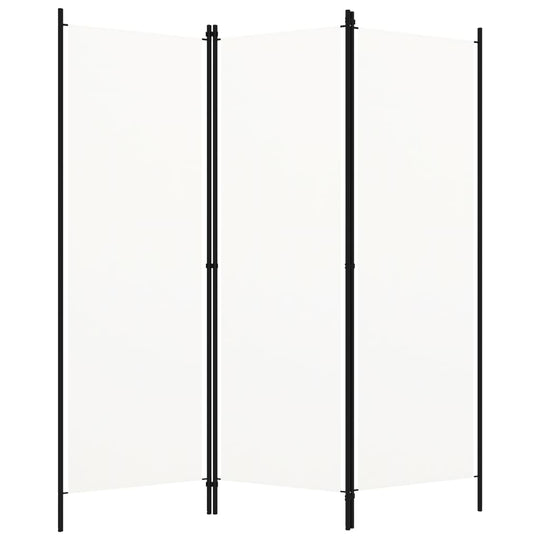 3-Panel Room Divider Cream 150x180 cm , Furniture -> Room Dividers