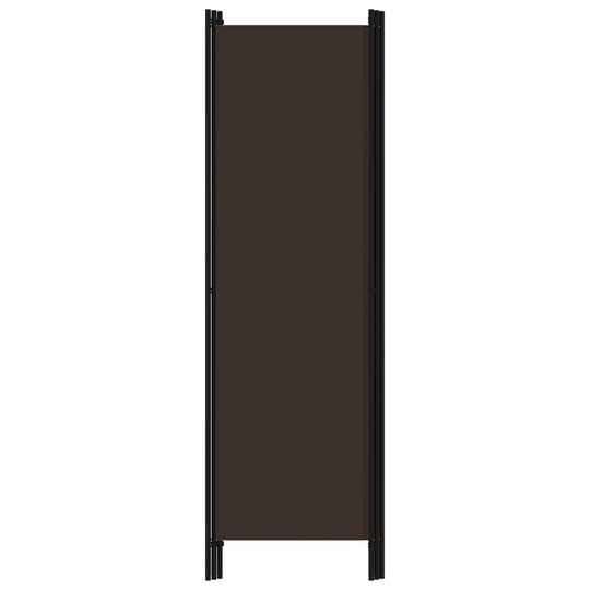 3-Panel Room Divider Brown 150x180 cm