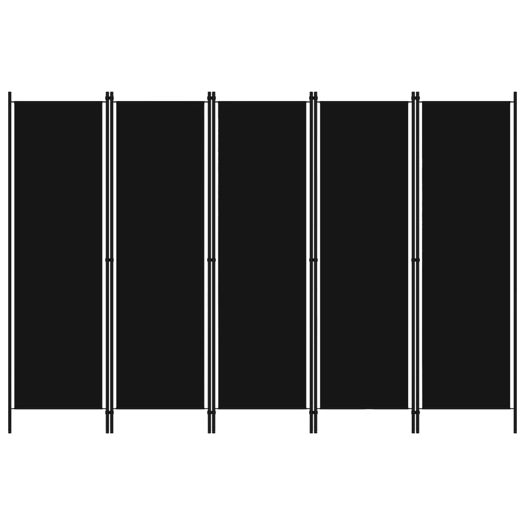 5-Panel Room Divider 250x180 cm , Furniture -> Room Dividers