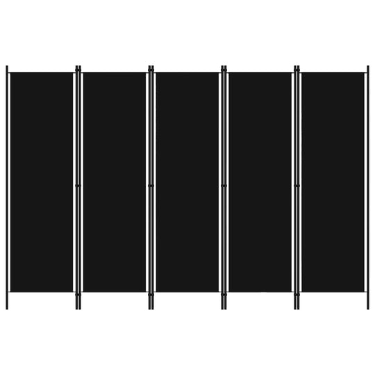 5-Panel Room Divider 250x180 cm , Furniture -> Room Dividers