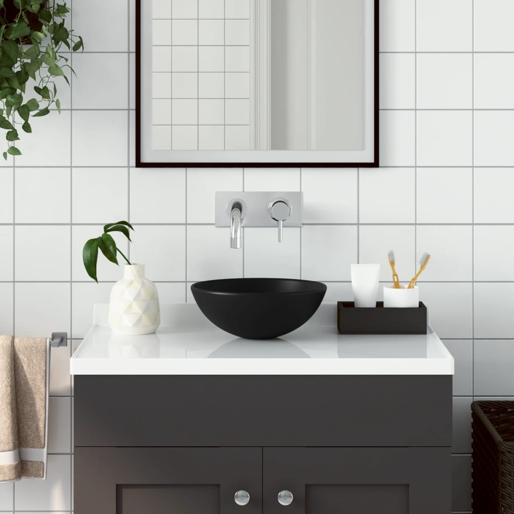 Bathroom Sink Ceramic Matt Round , Hardware -> Plumbing -> Plumbing Fixtures -> Sinks -> Bathroom Basins , Bathroom Basins,Durable,eligant,Hardware -,Modern Design,new-305021,Plumbing -,Plumbing Fixtures -,Sinks -