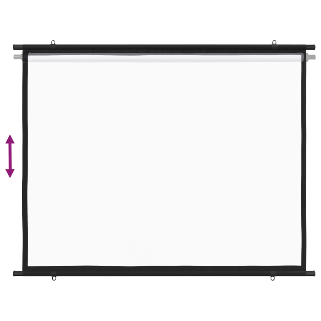 Projection Screen with durable fabric and iron housing, ideal for classrooms and home theatres.