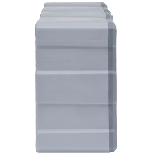 Multi-drawer organiser in gray, featuring durable impact-resistant plastic design, ideal for storage solutions and tool organisation.