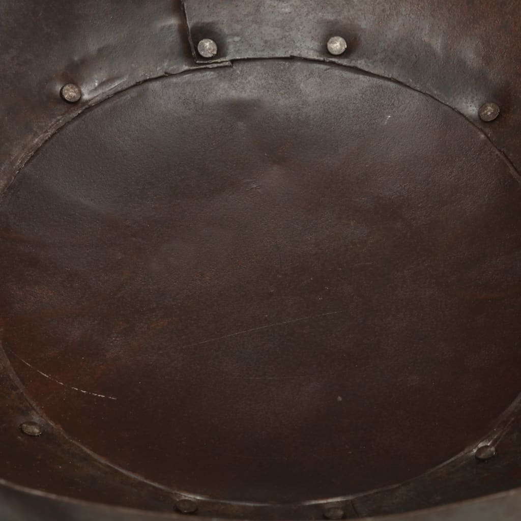 Close-up of the Rustic Fire Pit – Durable Iron Outdoor Heater showing the iron craftsmanship and rustic finish.