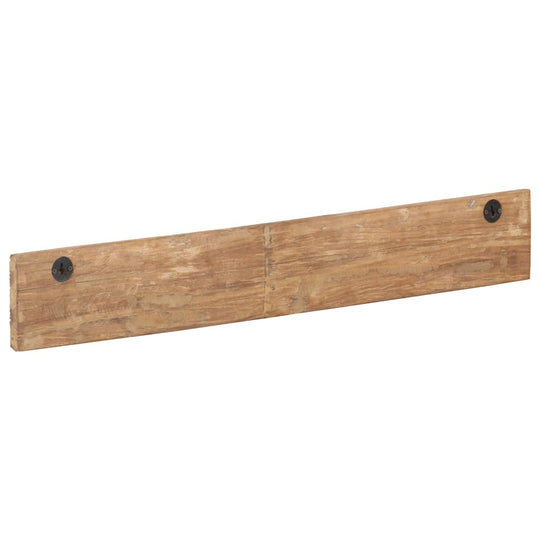 Hall Hanger with 5 Hooks 100x2.5x15 cm Solid Reclaimed Wood with rustic look and visible imperfections, made of recycled materials.