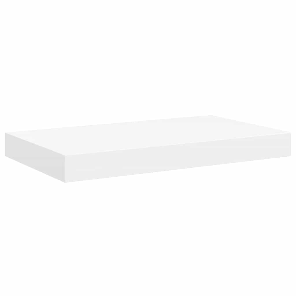 Floating Wall Shelves 2 pcs 40x23x3.8 cm MDF with invisible mounting, ideal for displaying awards, books, and collectibles.