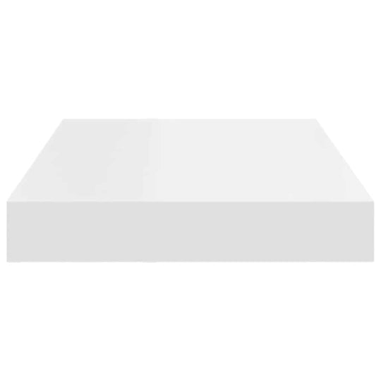 Floating Wall Shelves 2 pcs 40x23x3.8 cm MDF, stylish white display shelf with invisible mounting, ideal for decor and collectibles.