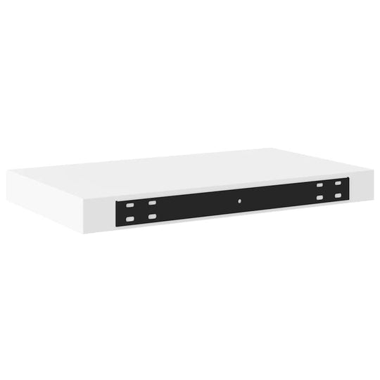 Floating Wall Shelves 2 pcs 40x23x3.8 cm MDF with metal frame, invisible mounting, suitable for home decor and displays.