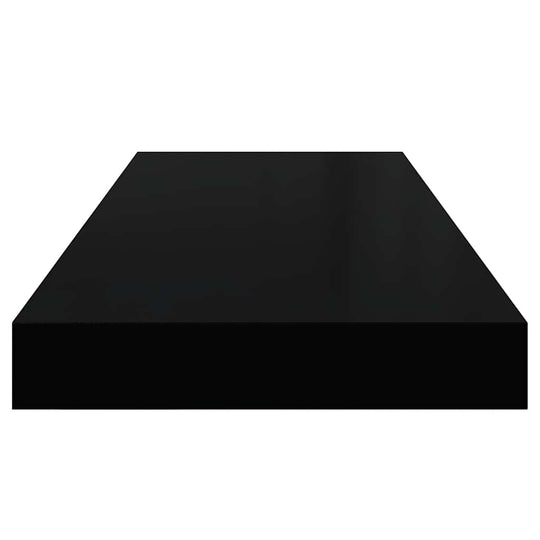 Floating Wall Shelves 2 pcs 60x23.5x3.8 cm MDF black shelf
