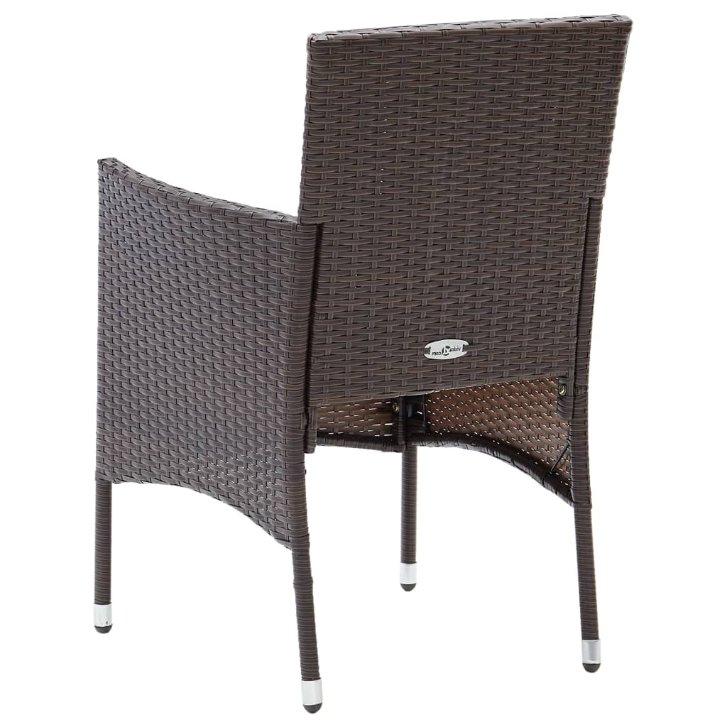 Garden Dining Chairs 2 pcs Poly Rattan , Garden Chairs , Chairs -,Furniture -,garden decor,Modern Design,new-305021,Outdoor Chairs,Outdoor Furniture -,Outdoor Seating -,poly rattan,set of 2