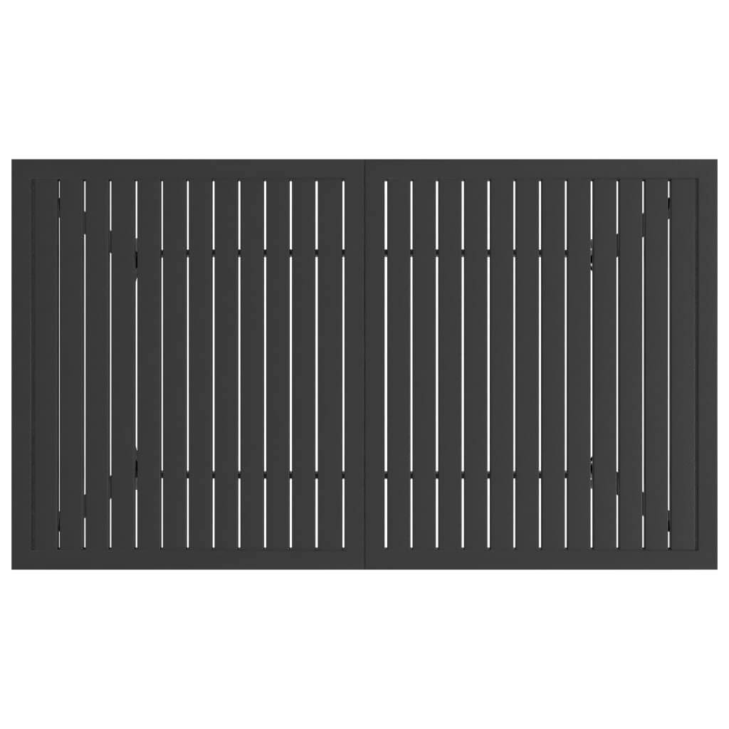 طاولة حديقة من الفولاذ، أبعادها 140×80×72 سم