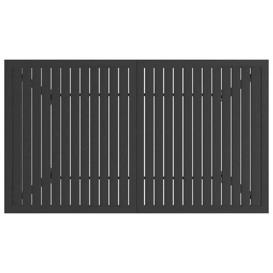 طاولة حديقة من الفولاذ، أبعادها 140×80×72 سم