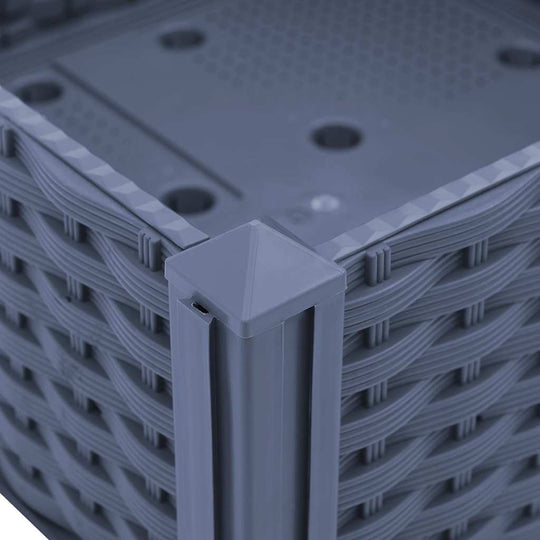 Close-up of Raised Garden Bed 120×40×23 cm – Durable Polypropylene Planter with woven texture