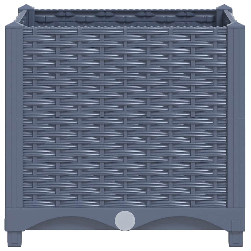 Raised Bed 40x40x38 cm Polypropylene for garden, balcony or patio, sturdy design, ample space for plants, vegetables, herbs, flowers.