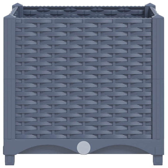 Raised Bed 40x40x38 cm Polypropylene for garden, balcony or patio, sturdy design, ample space for plants, vegetables, herbs, flowers.