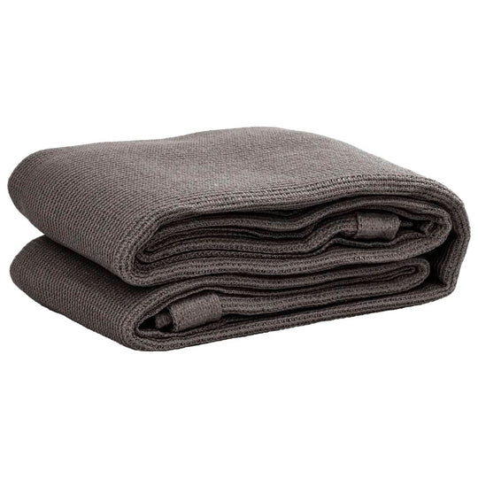 Folded anthracite tent carpet, 200x400 cm, perfect for camping, outdoor furniture, and easy to clean for a cozy setup.