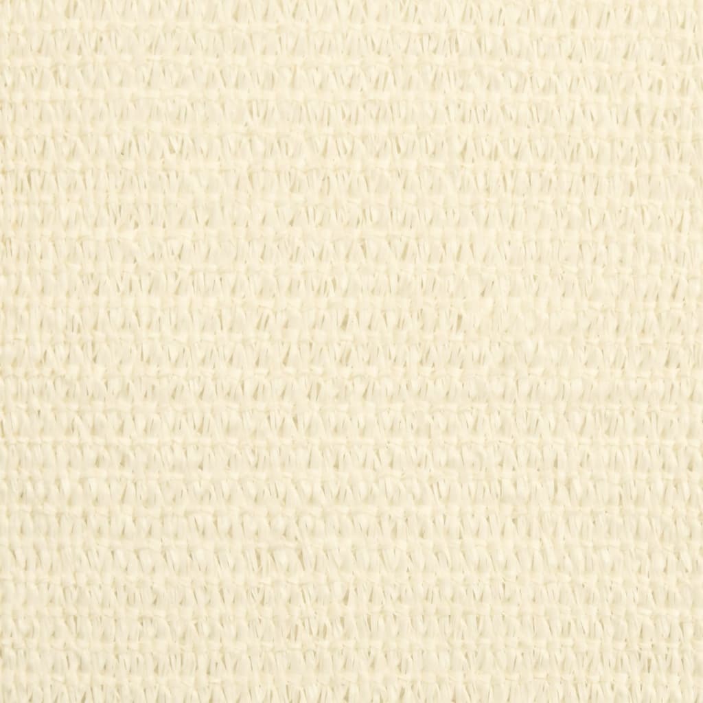 Textured cream HDPE fabric for outdoor sunshade sail, ideal for enhancing garden and patio with stylish shade solutions.