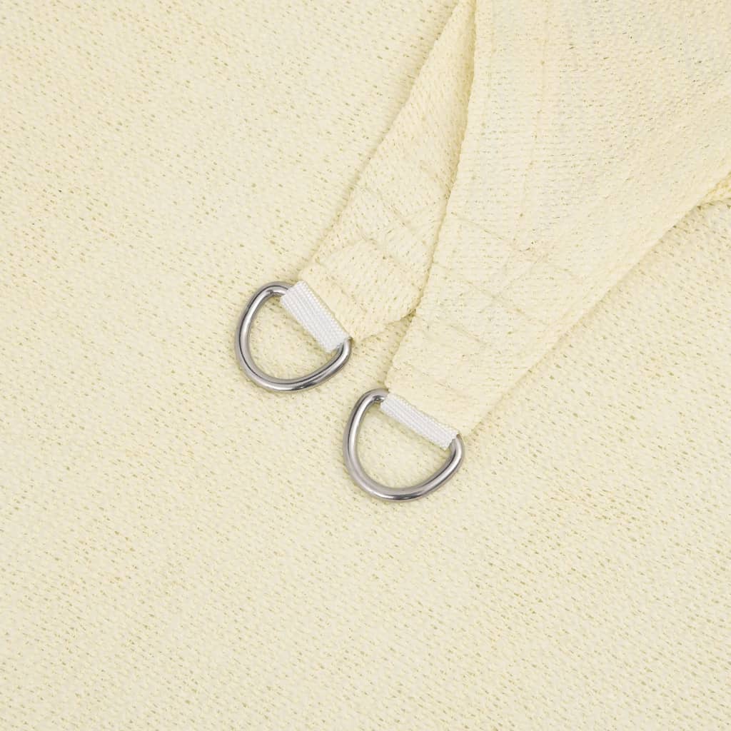 Details of Sunshade Sail 160 g/m²  3x4 m HDPE showing attachment rings for easy installation.