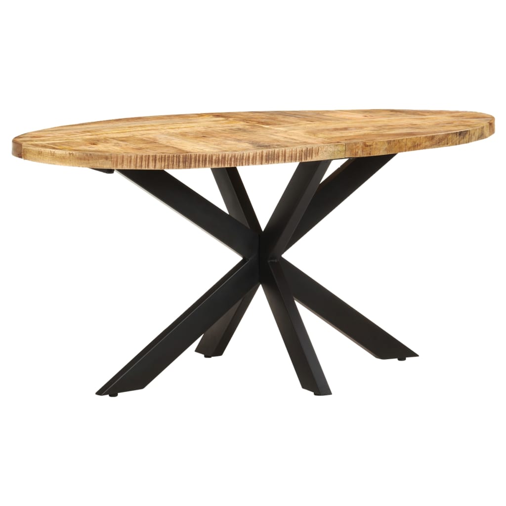 Dining Table 160x90x75 cm Rough Mango Wood , Furniture -> Tables -> Kitchen & Dining Room Tables , Durable,eligant,Furniture -,Home & Garden -,Kitchen & Dining Room Tables,Modern Design,new-305021,Tables -,Wooden Furniture