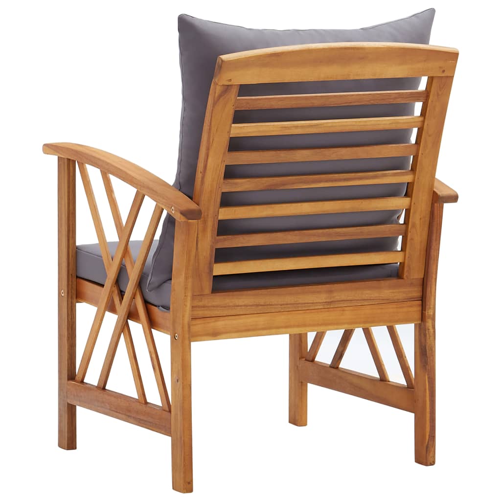 Garden Chairs with Cushions 2 pcs Solid Acacia Wood , Furniture -> Outdoor Furniture -> Outdoor Seating -> Outdoor Chairs , Durable,eligant,Furniture -,Home & Garden -,Modern Design,new-305021,Outdoor Chairs,Outdoor Furniture -,Outdoor Seating -,Wooden Fu