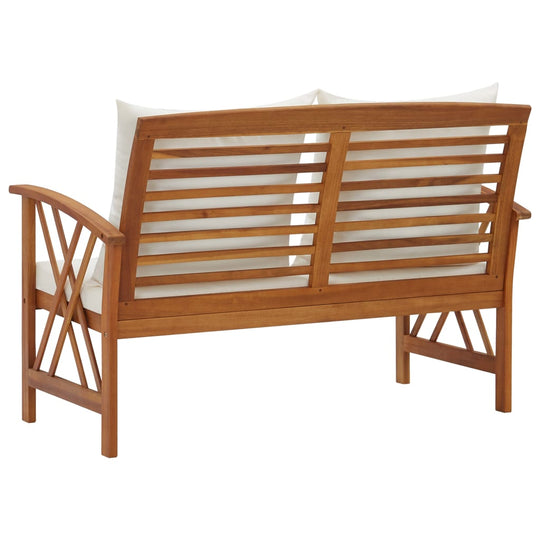 Garden Bench with Cushions 119 cm Solid Acacia Wood , Furniture -> Outdoor Furniture -> Outdoor Seating -> Outdoor Benches , Durable,eligant,Furniture -,Home & Garden -,Modern Design,new-305021,Outdoor Benches,Outdoor Furniture -,Outdoor Seating -,Wooden