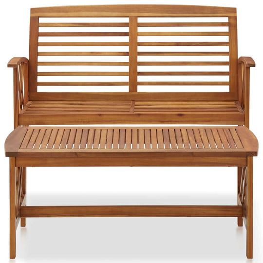 2 Piece Garden Lounge Set Solid Acacia Wood