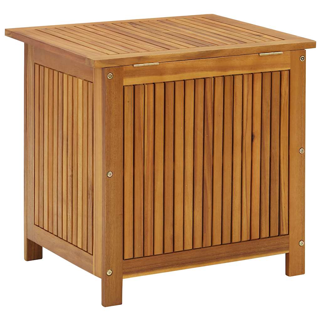 Garden Storage Box 60x50x58 cm Solid Acacia Wood, ideal for organizing outdoor and indoor items.