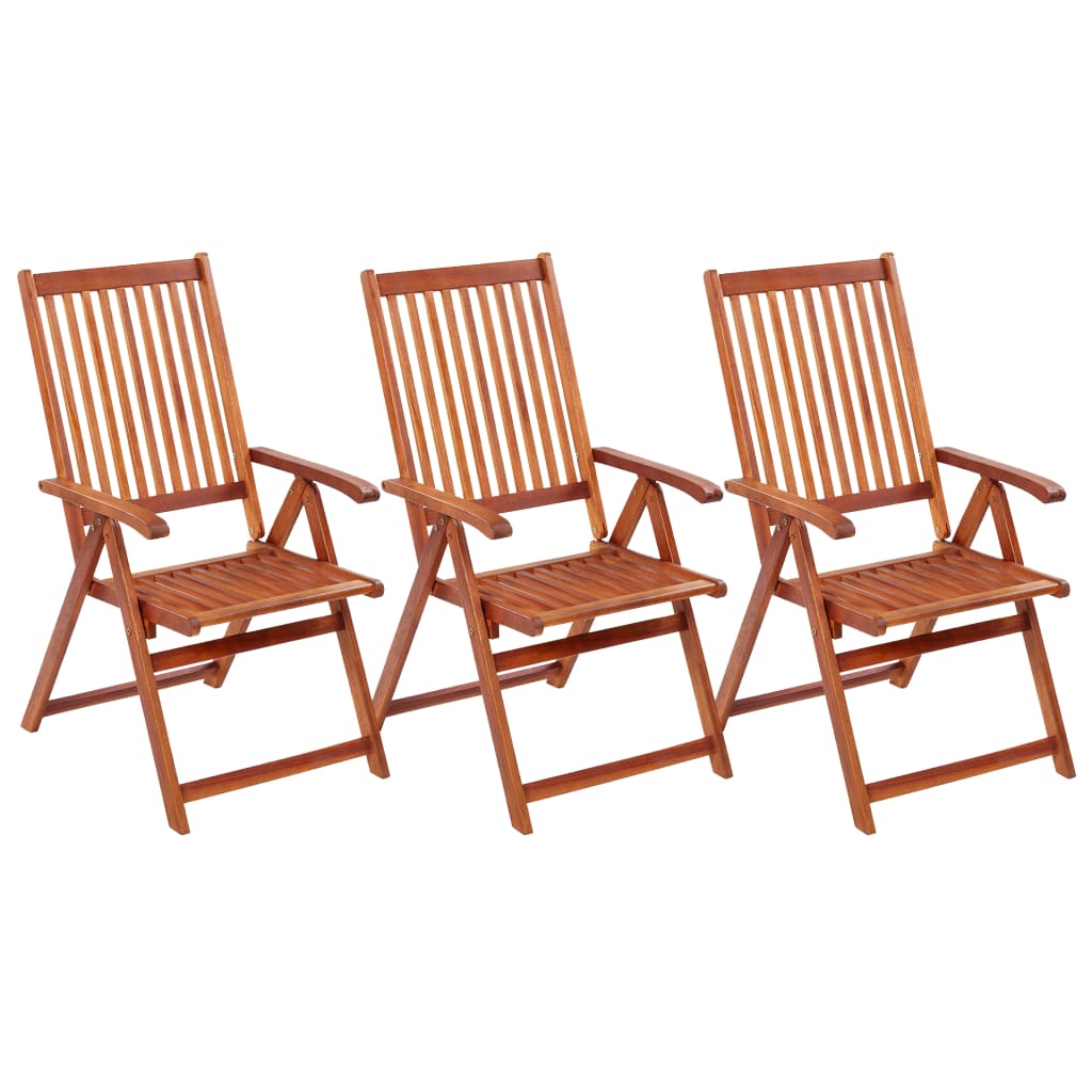 Folding Garden Chairs 3 pcs Solid Acacia Wood , Furniture -> Outdoor Furniture -> Outdoor Seating -> Outdoor Chairs , Durable,eligant,Furniture -,Home & Garden -,Modern Design,new-305021,Outdoor Chairs,Outdoor Furniture -,Outdoor Seating -,Wooden Furnitur