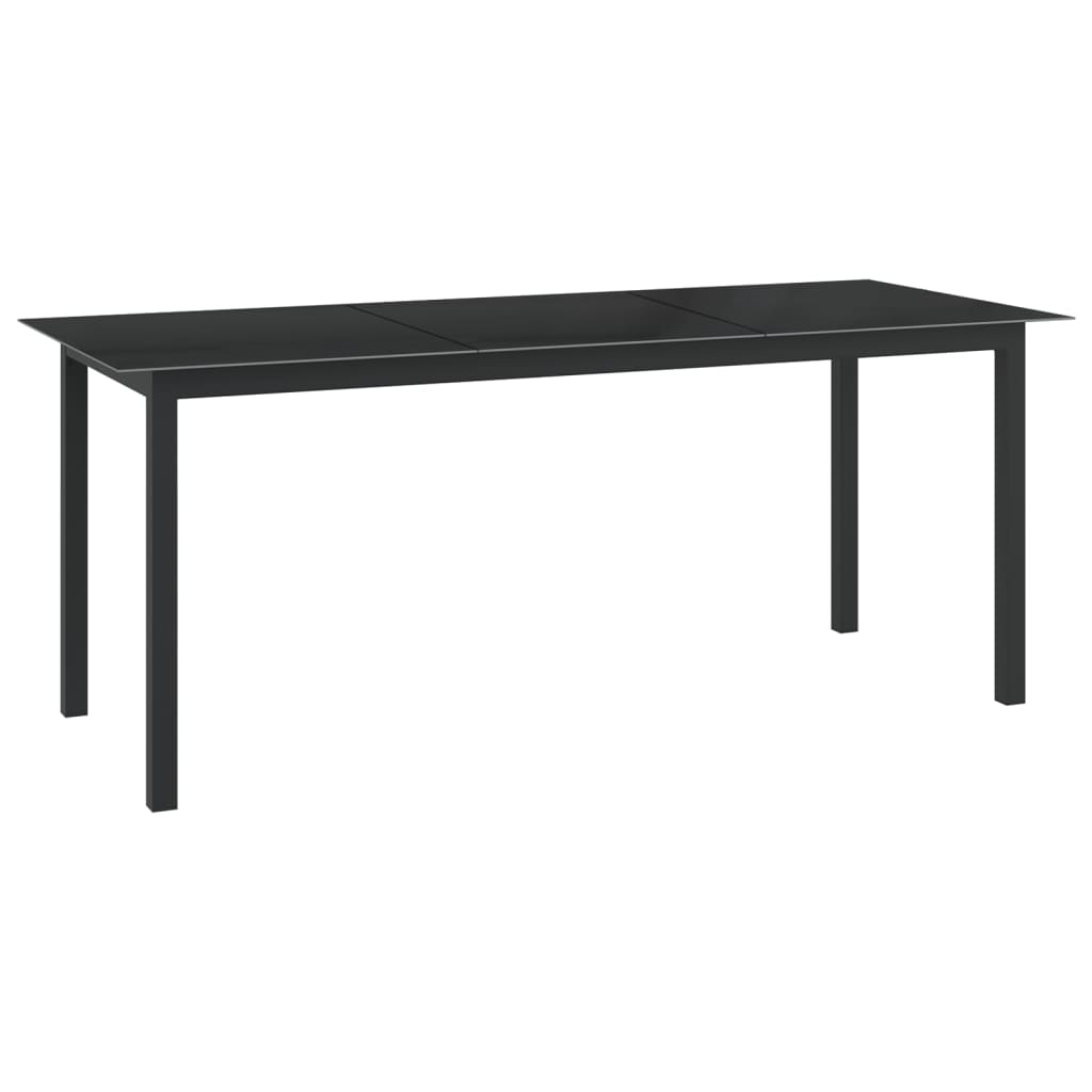 Garden Table 190x90x74 cm Aluminium and Glass , Furniture -> Outdoor Furniture -> Outdoor Tables , Durable,eligant,Furniture -,Home & Garden -,Modern Design,new-305021,Outdoor Furniture -,Outdoor Tables,Tables -,Wooden Furniture