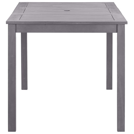 Garden Table Grey Wash 140x80x74 cm Solid Acacia Wood