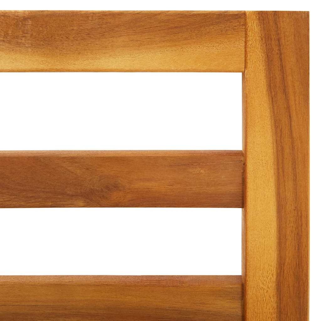 Detail of wooden frame for Sectional Corner Sofas 2 pcs with Cushions White, showcasing solid acacia wood construction.