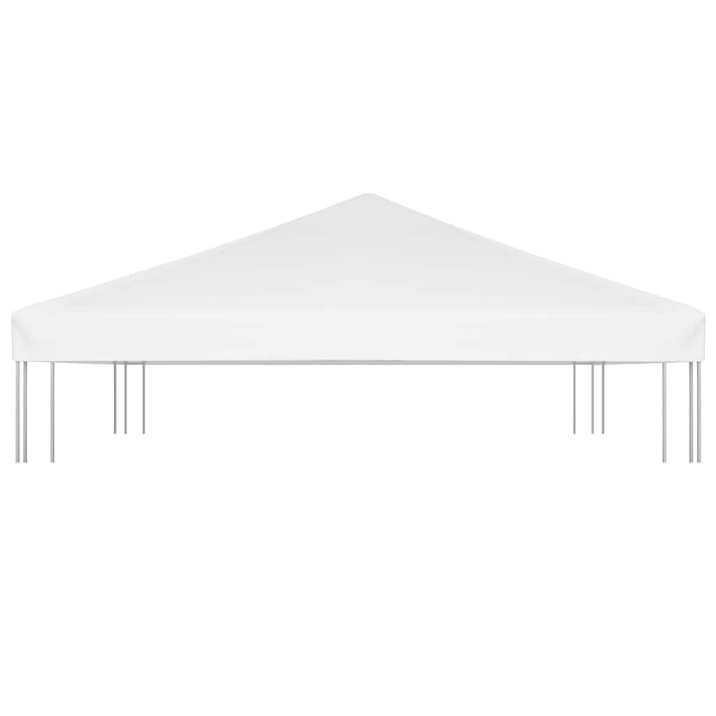 Gazebo top cover in white, durable polyester fabric, providing sun and light rain protection for outdoor furniture.