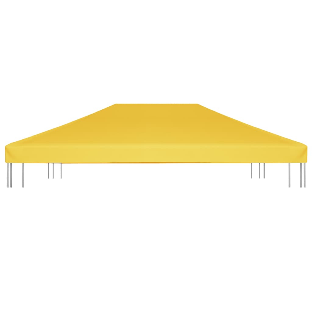 Yellow gazebo top cover 270 g/m², durable outdoor fabric, 4x3 m size, perfect for sun protection and light rain.