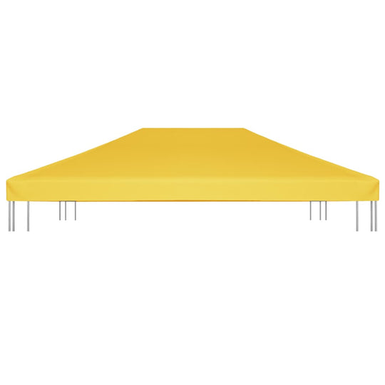 Yellow gazebo top cover 270 g/m², durable outdoor fabric, 4x3 m size, perfect for sun protection and light rain.